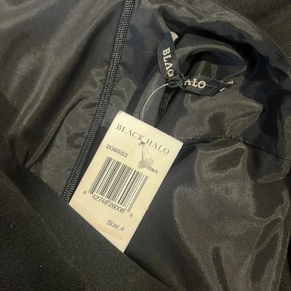 BLACK HALO NWT Bryson Cross Back Sheath Dress 4 - Picture 10 of 10